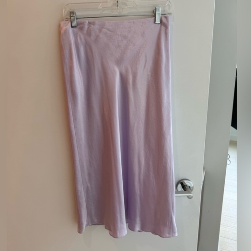 NWOT Vince LILAC Satin Slip Skirt - Picture 4 of 4